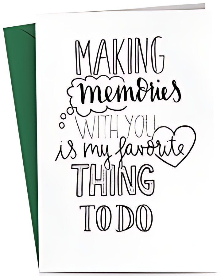 RÖMERTURM Carte de voeux "Making memories with you is my..."