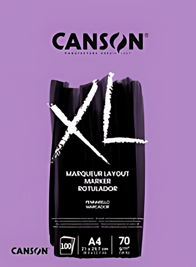 CANSON Bloc croquis et études "XL MARKER", 70 g/m2, A4