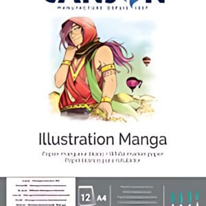 CANSON Bloc de dessin Illustration Manga, A4, 250 g/m2