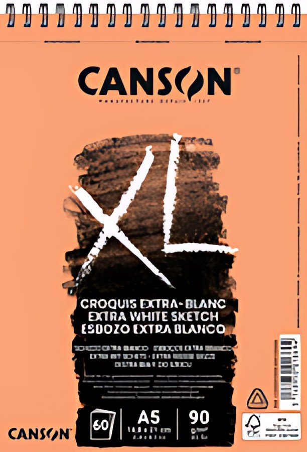 CANSON Bloc croquis et études "XL EXTRA BLANC", A5