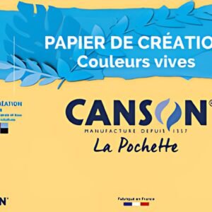 CANSON Papier de création, A4, 150 g/m2, couleurs vives