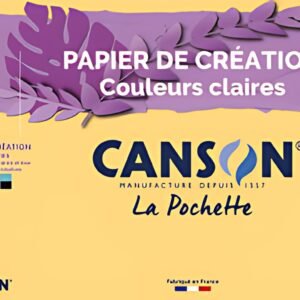 CANSON Papier de création, A4, 150 g/m2, couleurs claires