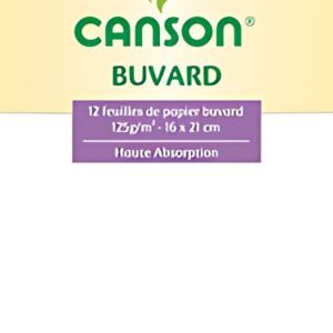 CANSON Buvard, 160 x 210 mm, 125 g/m2, blanc