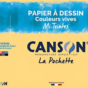CANSON Papier dessin Mi-Teintes, 240 x 320 mm, assorti