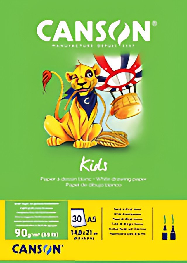 CANSON Bloc à dessin Kids, A5, 90 g/m2, 30 feuilles