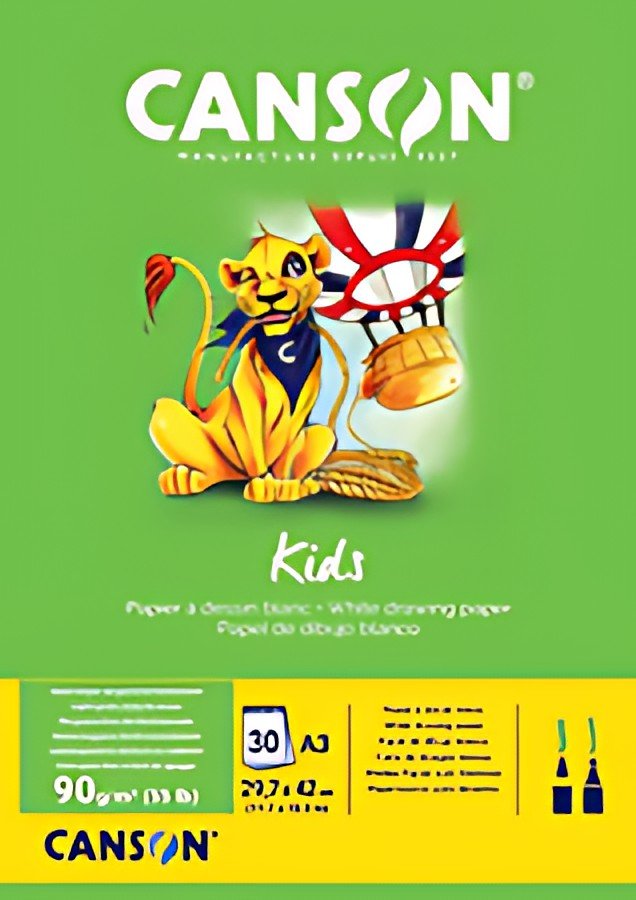 CANSON Bloc à dessin Kids, A3, 90 g/m2, 30 feuilles