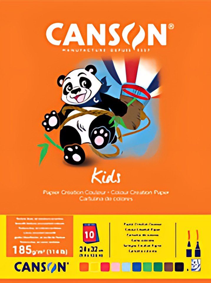 CANSON Bloc papier création couleur Kids, 240 x 320 mm