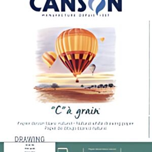 CANSON Album spiralé de papier dessin "C" à grain, A4