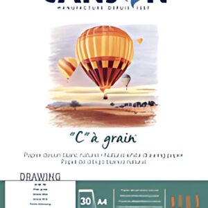 CANSON Bloc papier dessin "C" à grain, A5, 180 g/m2