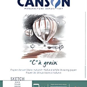 CANSON Album spiralé de papier dessin "C" à grain, A5