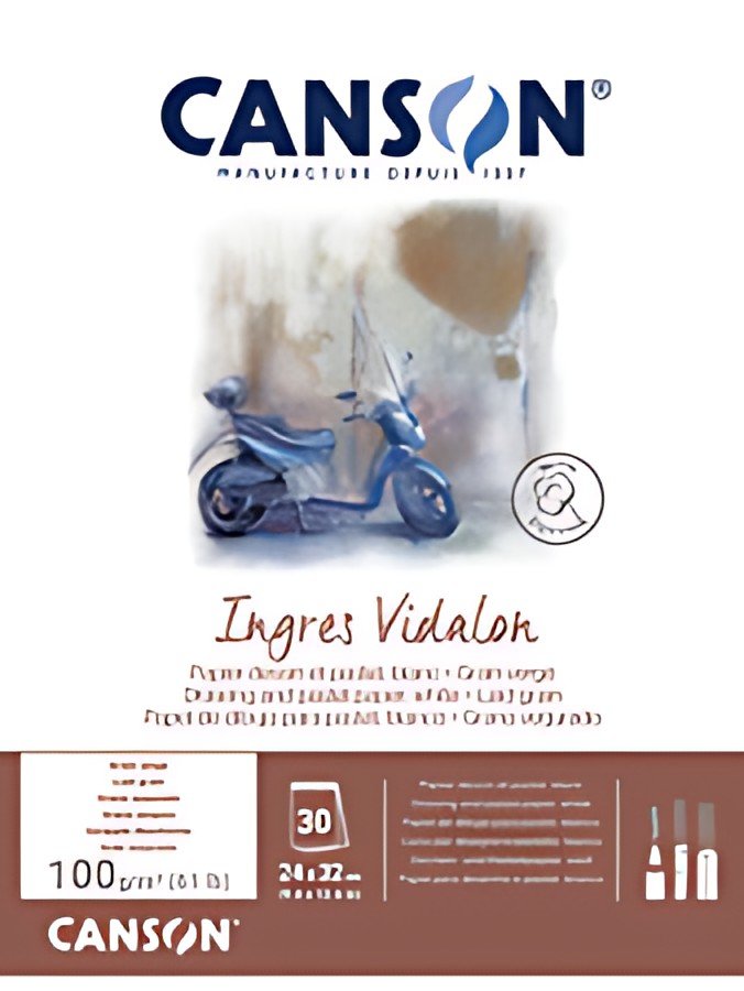 CANSON Bloc papier à dessin "Ingres Vidalon", 240 x 320 mm