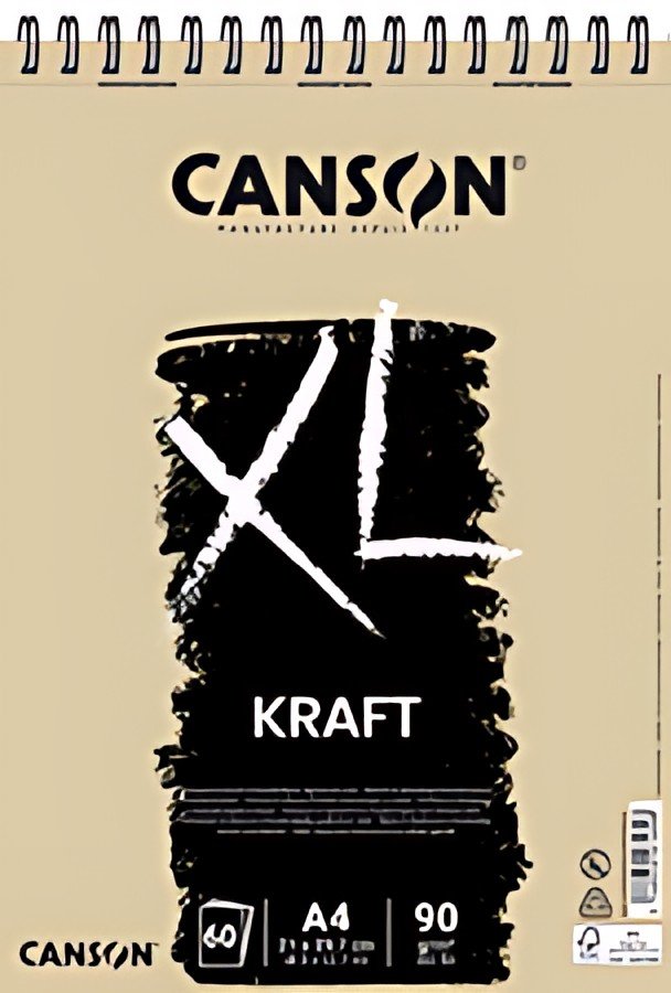 CANSON Bloc à croquis et études XL KRAFT, A3