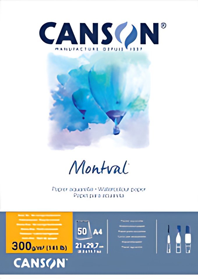 CANSON Bloc de papier aquarelle "Montval", A3, 100 feuilles