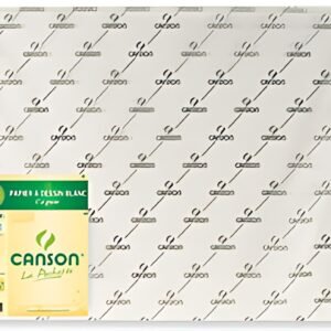 CANSON Papier de dessin "C" à Grain, 224 g/m2, 500 x 650 mm