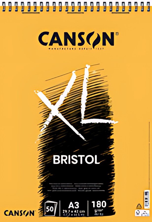CANSON Bloc à croquis et études XL Bristol, A3