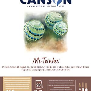 CANSON Papier beaux-arts Mi-Teintes, en bloc, 240 x 320 mm