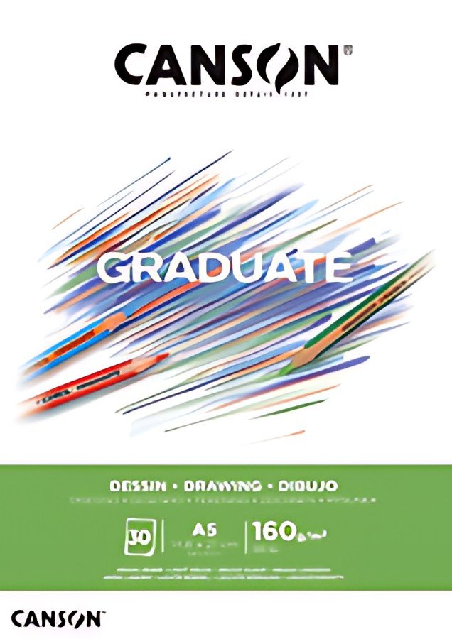 CANSON Bloc de dessin GRADUATE MIXED DESSIN, A4