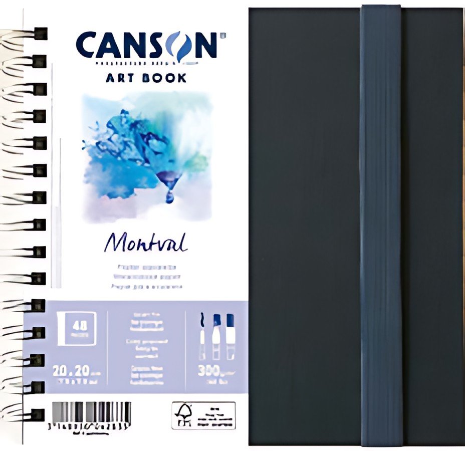 CANSON Carnet de dessin ART BOOK Montval, 200 x 200 mm