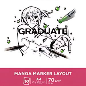 CANSON Bloc de dessin GRADUATE Manga Marker Layout, A4