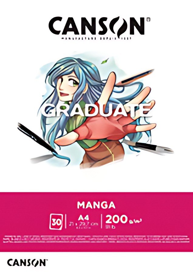 CANSON Bloc de dessin GRADUATE Manga, A3