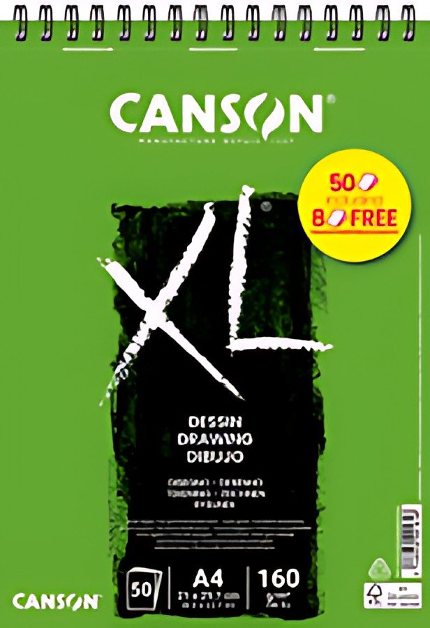 CANSON Bloc croquis et études "XL DESSIN" Promo, A4
