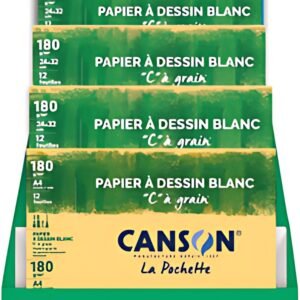 CANSON Papier dessin "DESSIN", présentoir de 40 pochettes