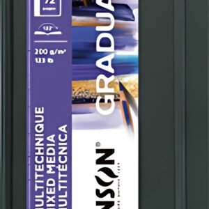 CANSON Carnet de dessin GRADUATE Mixed Media, noir