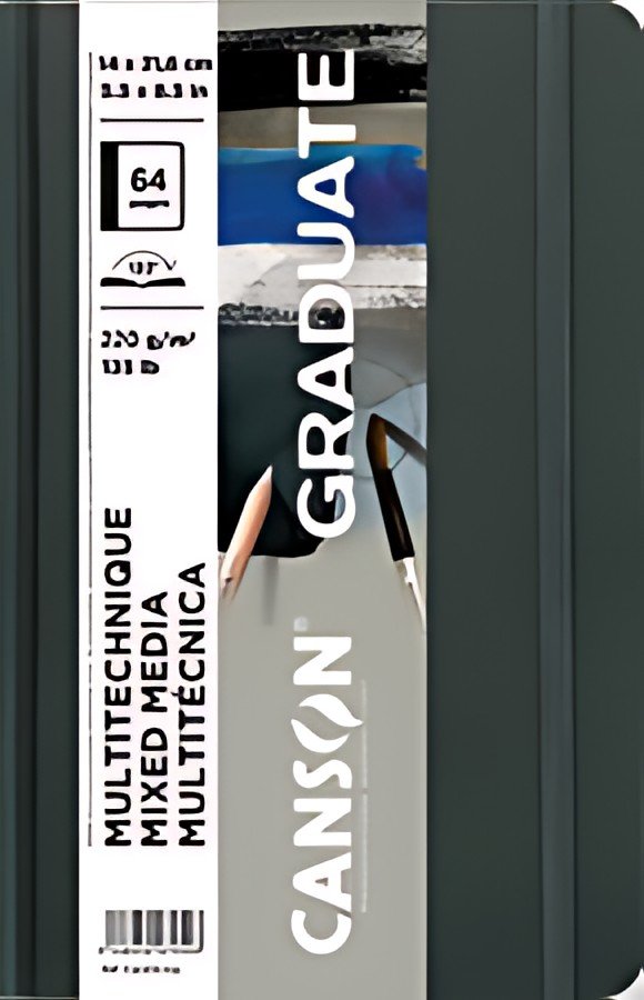 CANSON Carnet à croquis GRADUATE Mixed Media, noir