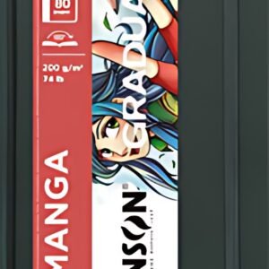 CANSON Carnet à croquis GRADUATE Manga, 140 x 216 mm, noir
