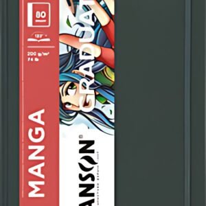 CANSON Carnet à croquis GRADUATE Manga, 216 x 279 mm, noir