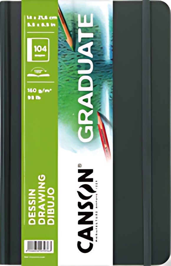 CANSON Carnet à croquis GRADUATE DRAWING, 140 x 216 mm, noir