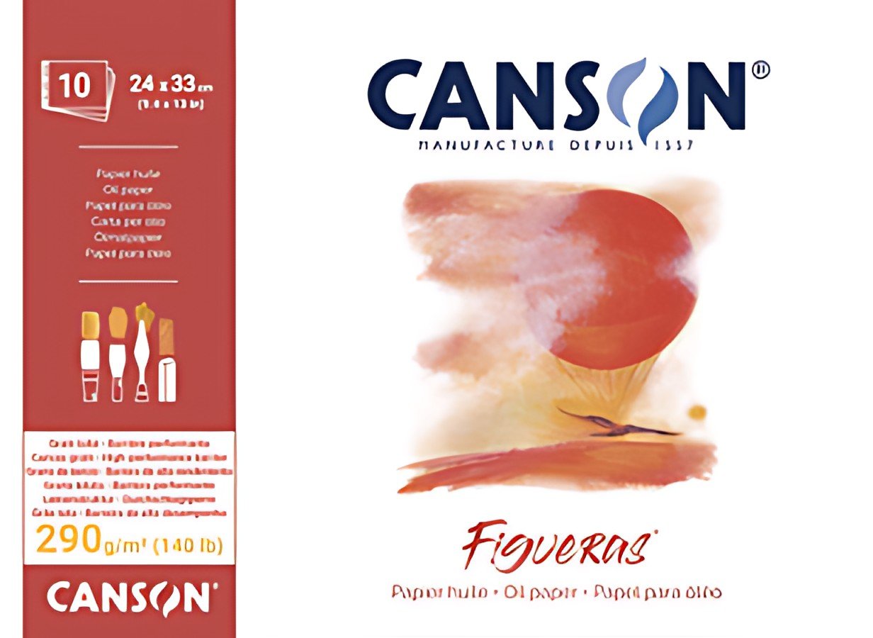 CANSON Bloc papier dessin "Figueras", 400 x 500 mm, 290 g/m2