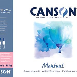 CANSON Bloc de papier aquarelle "Montval", A4, 300 g/m2