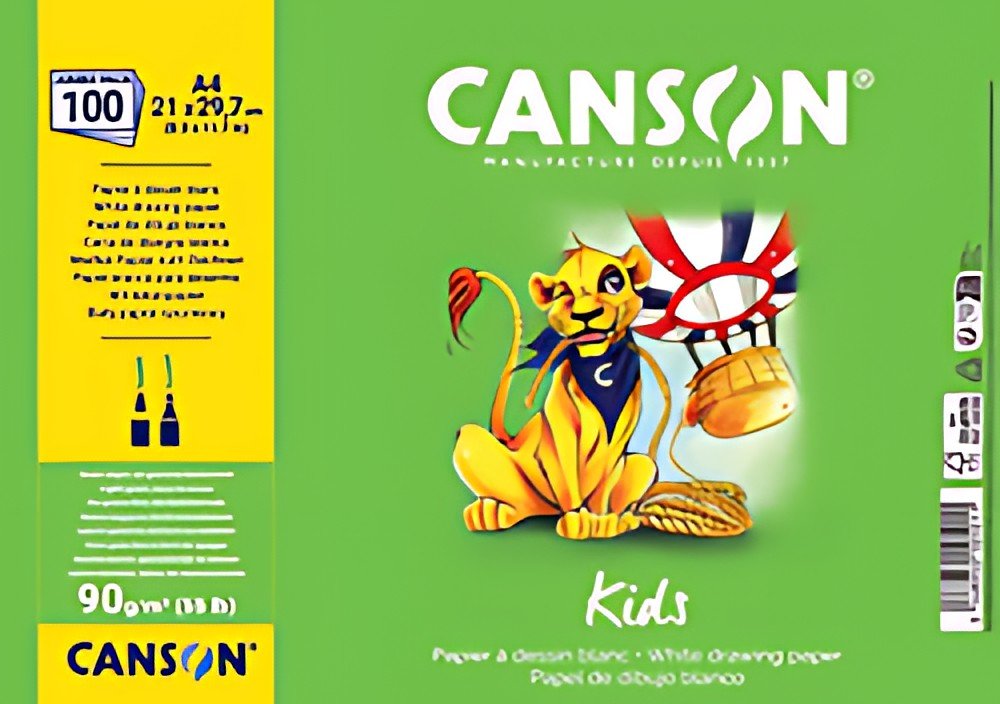 CANSON Papier à dessin Kids, A3, 90 g/m2