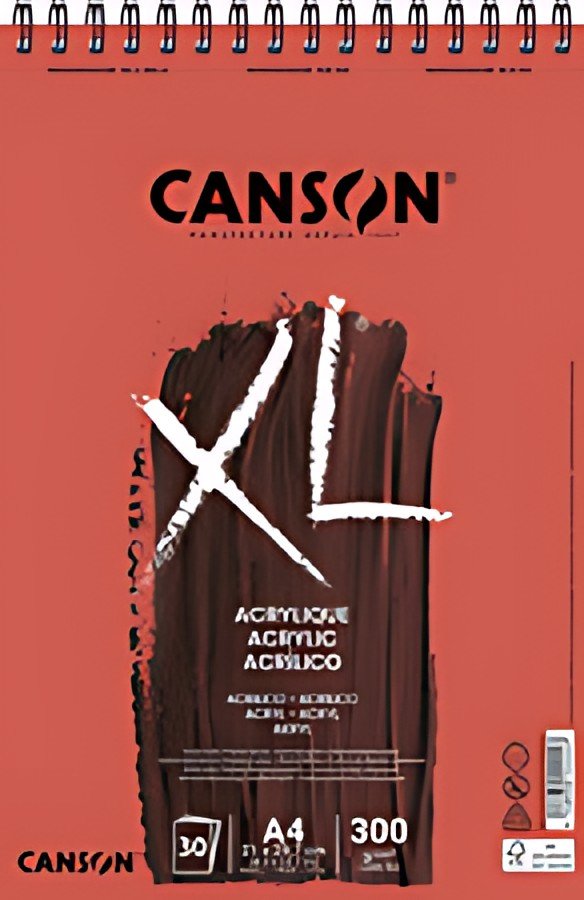 CANSON Album de dessin XL ACRYLIQUE, A4