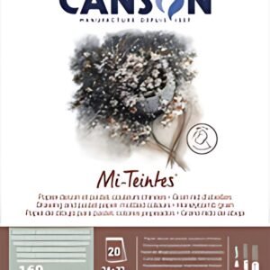 CANSON Papier beaux-arts Mi-Teintes, en bloc, 240 x 320 mm