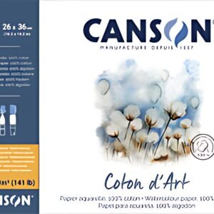 CANSON Bloc de papier aquarelle "Coton d'Art", 260 x 360 mm