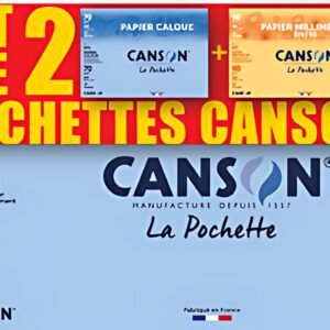 CANSON Papier calque & papier millimétré, lot de 2