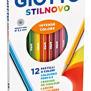 GIOTTO Crayon de couleur STILNOVO, étui carton de 12