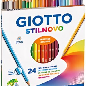 GIOTTO Crayon de couleur STILNOVO, étui carton de 24