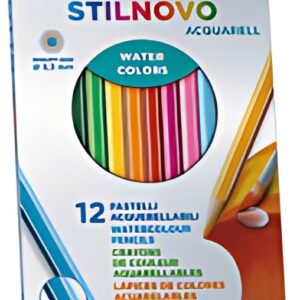 GIOTTO Crayon de couleur STILNOVO ACQUARELL, étui de 12