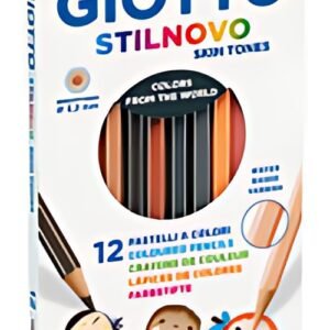 GIOTTO Crayon de couleur STILNOVO SKIN TONES, étui de 12