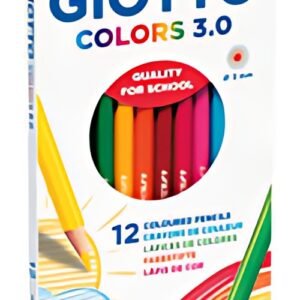 GIOTTO Crayon de couleur COLOR 3.0, étui carton de 12