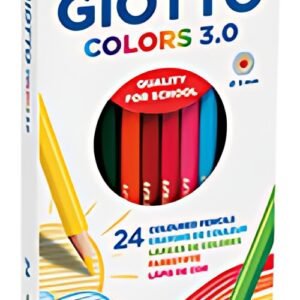 GIOTTO Crayon de couleur COLOR 3.0, étui carton de 24