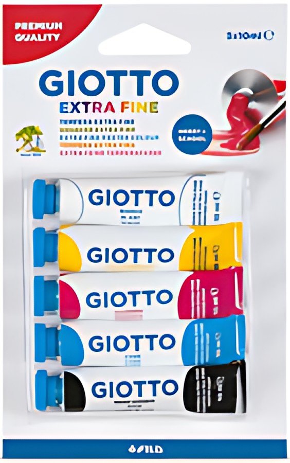 GIOTTO Gouache en tube Extra Fine, blister de 5