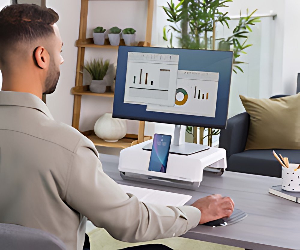 Fellowes Support pour écran Breyta, noir