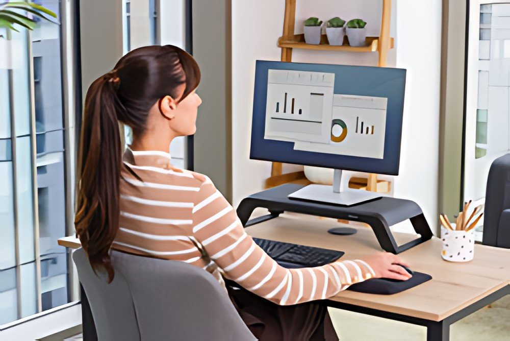 Fellowes Support pour écran Hana Lite, blanc