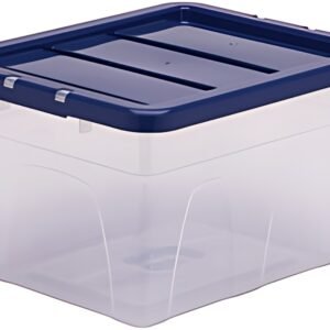 Fellowes Boîte de rangement BANKERS BOX, 22 L, transparent