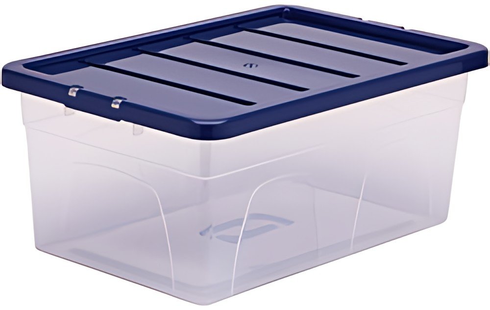 Fellowes Boîte de rangement BANKERS BOX, 38 L, transparent