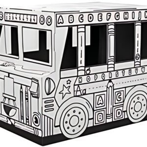 Fellowes Bus de jeu en carton ondulé